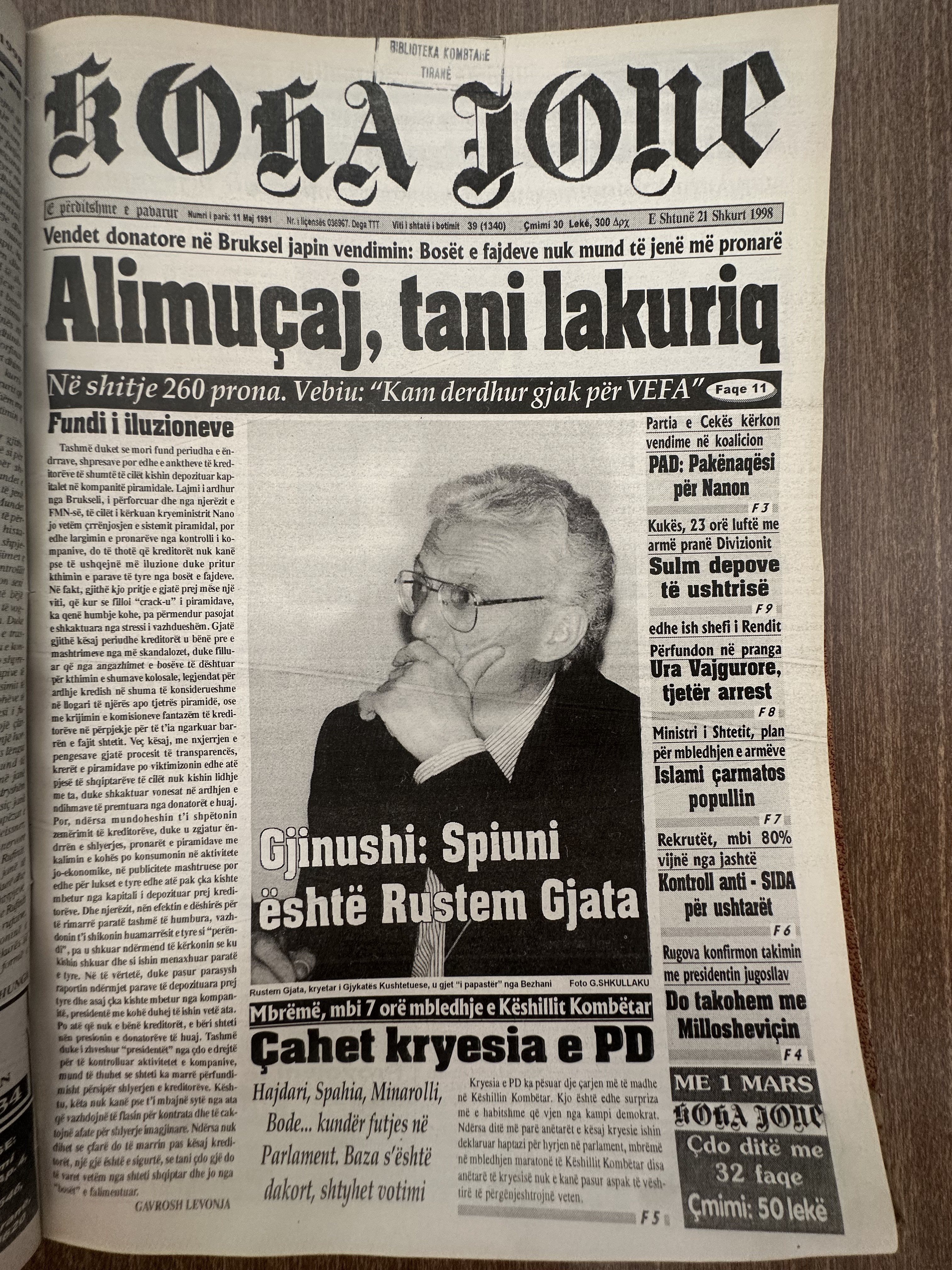 Koha Jonë 1998-02-21